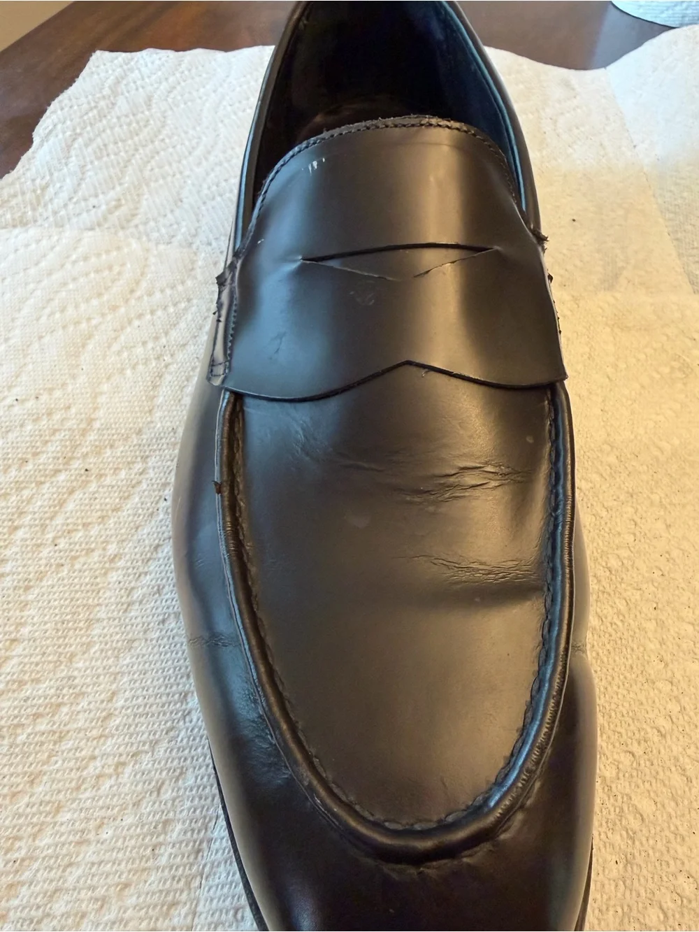 Allen Edmonds Black Leather Mercer Street Penny Loafers